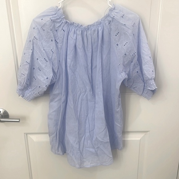 Umgee Light Blue Blouse - Picture 3 of 7